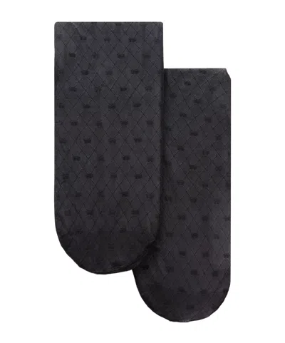 Tom Ford Bow Pattern Tights In Black