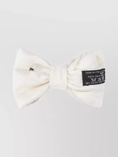 Tom Ford Bow Tie Collection In Textured Fabric In White