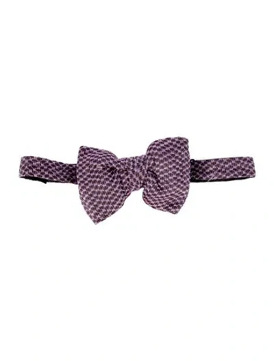 Pre-owned Tom Ford Bow Tie Suiting Accessory In Purple