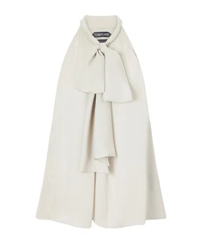 Tom Ford Bow Tie Vest In White