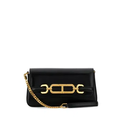 Tom Ford Box Palmellato Mini Bag In Black