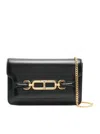 Tom Ford Mini Box Palmellato Shoulder Bag In Black