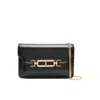 Tom Ford Box Palmellato Small Shoulder Bag In Black