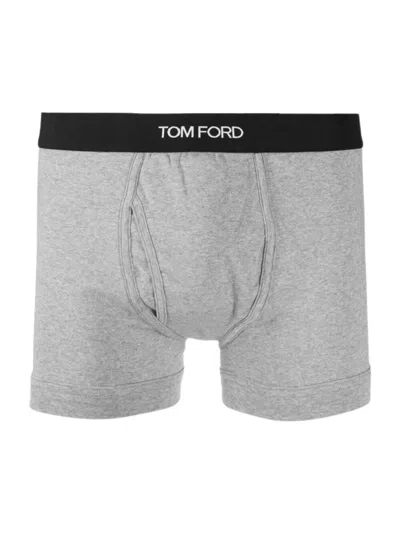 Tom Ford Boxer Brief Cotton Stretch Jersey Clothing In Gray
