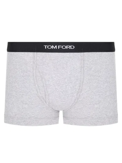 Tom Ford Boxer Con Logo In White