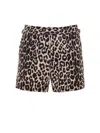 Tom Ford Snow Leopard-print Swim Short In Animal Print