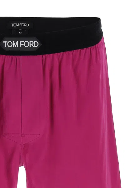 Tom Ford Silk Boxer Set In Pink