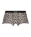 Tom Ford Boxer Shorts With Animal Pattern In Black