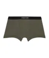 Tom Ford Khaki Classic Fit Boxer Briefs In Green