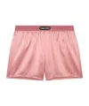 Tom Ford Shorts Mit Logo-patch In Pink