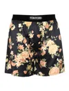 Tom Ford Boxer-style Shorts In Silk Satin Trousers Multicolor In Multicolor