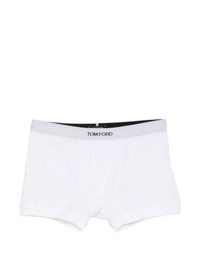 Tom Ford Boxer With Logo On The Waistband In White