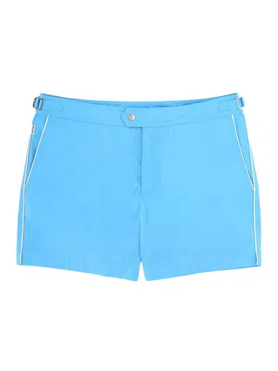Tom Ford Light Blue Nylon Swimsuit