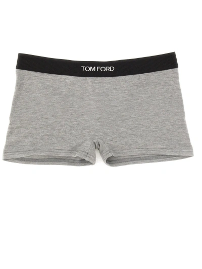 Tom Ford Boxers With Logo In Grey