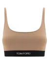 Tom Ford Beige Modal Signature Bralette In Beige