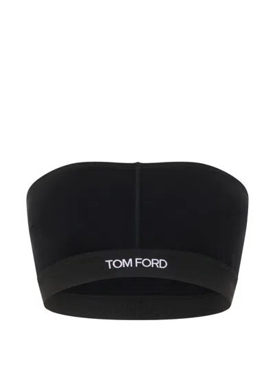 Tom Ford Bra With Band And Logo In Black