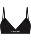 Tom Ford Signature Triangle Cup Bra With Adjustable Straps In Black