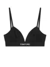 Tom Ford Modal Bra Adjustable Straps Triangle Cups In Black