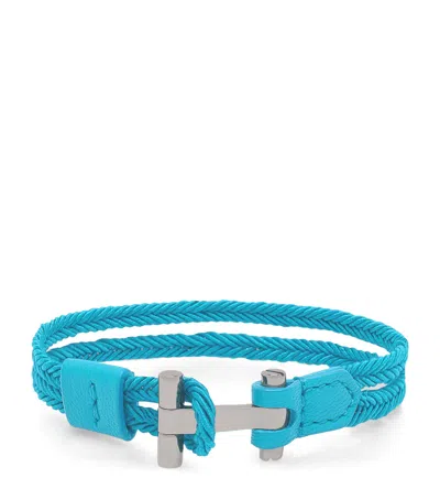 Tom Ford Braided Bracelet In Blue