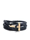 Tom Ford Braided Leather Bracelet