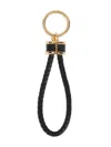 Tom Ford Calf Leather Clutch And Keychain Set In Black