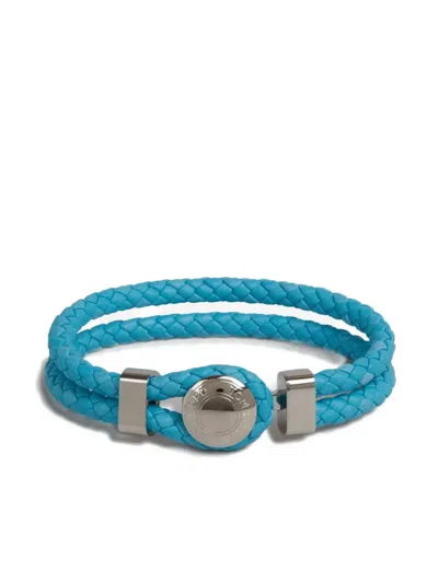 Tom Ford Braided Metal-closure Bracelet In Blue