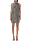 TOM FORD BRAIDED METAL MINI DRESS