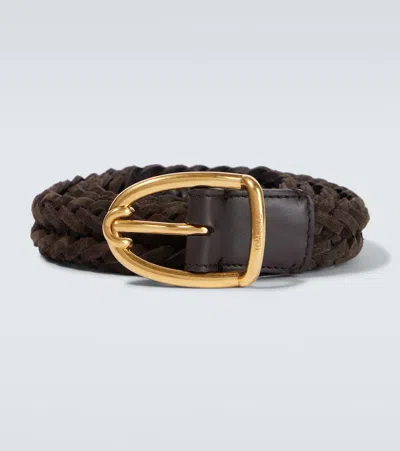 Tom Ford Braided Suede Belt