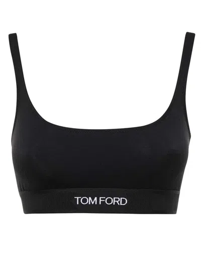 Tom Ford Modal Signature Bralette In Black