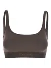Tom Ford Signature Stretch Bralette With Elasticated Band Clothing In Brown