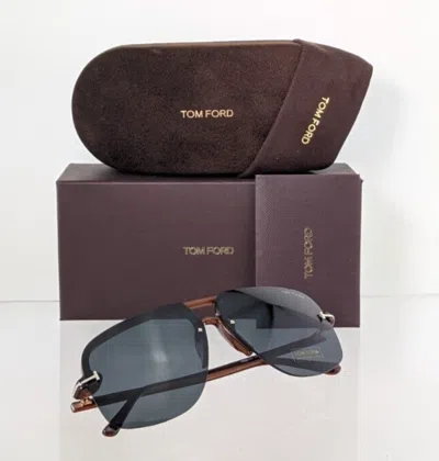 Pre-owned Tom Ford Brand Authentic  Sunglasses Ft Tf 1003 45v Terry - 02 Tf1003 63mm In Gray