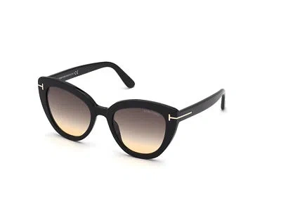 Pre-owned Tom Ford Brand  Sunglasses Ft0845 Izzi 01b Black Smoke Lady In Gray