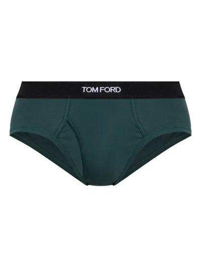 Tom Ford Branded-waistband Briefs In Multi