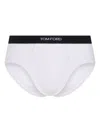 Tom Ford Branded-waistband Briefs In White