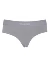 Tom Ford Seamless Elastic Waistband Boy Shorts In Gray