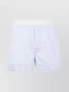 Tom Ford Breathable Boxer With Soft Texture And Elastic Waistband In White