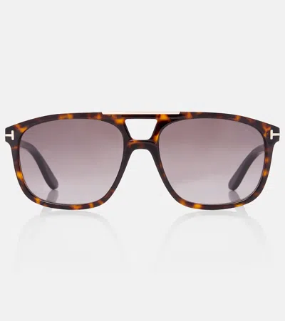 Tom Ford Brianna Aviator Sunglasses In Brown