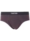 Tom Ford Comfortable Briefs Featuring Elastic Waistband In Purple