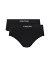 Tom Ford Two-pack Stretch Cotton And Modal-blend Briefs In Black