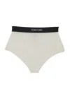Tom Ford Briefs With Logo In Neutral