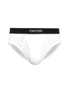 Tom Ford Briefs With Logo In White