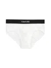 Tom Ford Cotton Briefs With Elastic Band In White