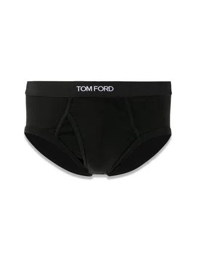 Tom Ford Briefs With Logo In Black