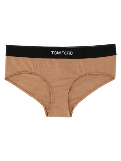 Tom Ford Briefs With Logo In Nude