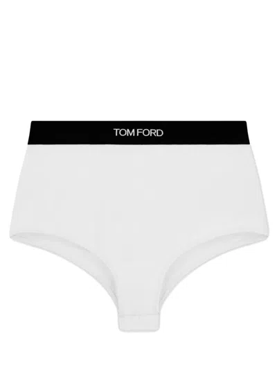 Tom Ford Briefs With Logo In White