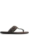 Tom Ford Brighton Suede Sandals In Black