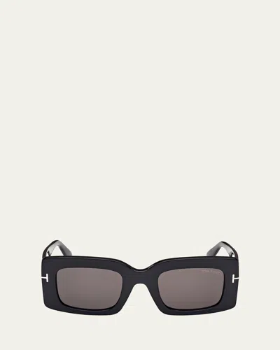 TOM FORD BRIGITTA RECTANGLE ACETATE SUNGLASSES