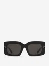 Tom Ford Brigitta Rectangle Acetate Sunglasses In Black