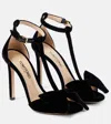 Tom Ford Brigitte Velvet Sandals In Schwarz