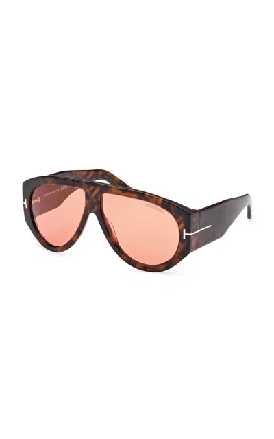 Tom Ford Bronson Acetate Sunglasses In Pink